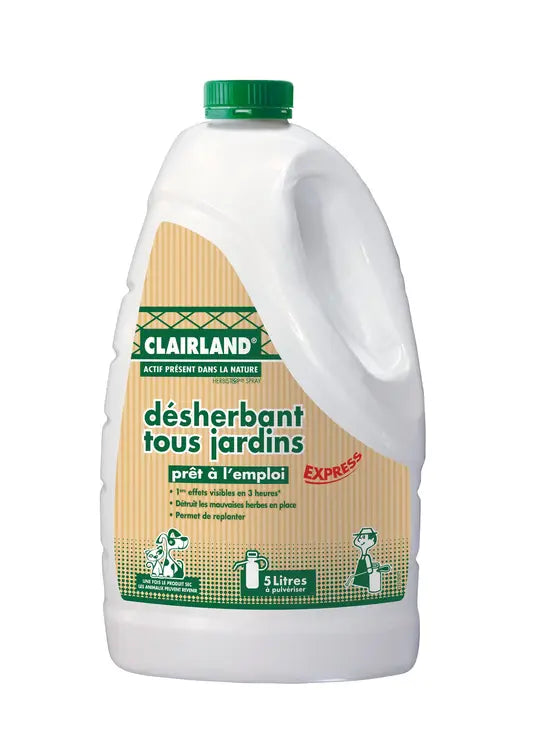 Désherbant tous jardins prêt à l'emploi 5L - Clairland Biocontrôle
