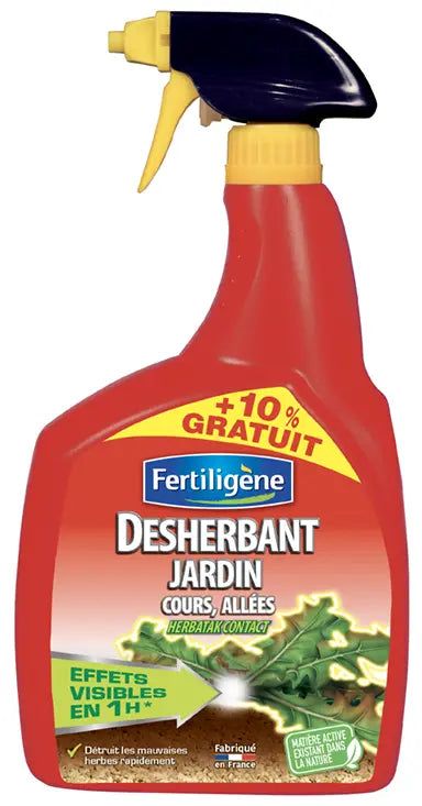 Désherbant Prêt à l'Emploi Jardin, Cours, Allées 900 ml