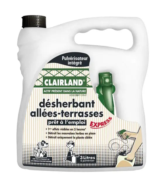 Désherbant allées terrasses prêt à l'emploi 3 L - Clairland Biocontrôle