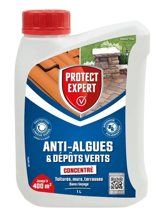 Anti-algues lichens dépôts verts concentré 1l protect expert